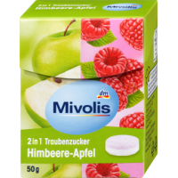 Mivolis декстроза 2в1 малина-яблуко 50г