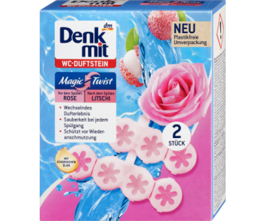 Denkmit WC вішалка для унітазу Magic Twist Rose & Lychee 2шт