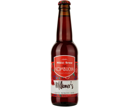 BREWMIKKI напій 350мл слабогазований комбуча Millioners 