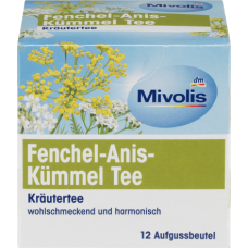 Mivolis чай Fenchel-Anis-Kummel   (12 x 1,75 g) 21g (12)