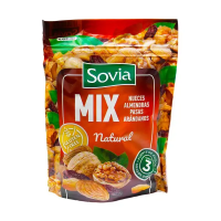 мікс горішків (грецький, мигдаль, родзинки, журавлина) Sovia 200гр