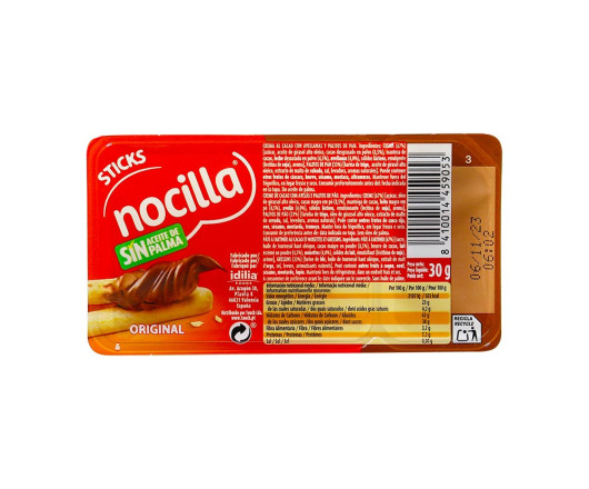  шоколадні палички Nocilla оригінальні 30г