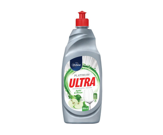 Deluxe плин для посуду Ultra platinum Apfel & Minze 850мл