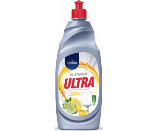 Deluxe плин для посуду Ultra platinum Zitrone 850мл (12)