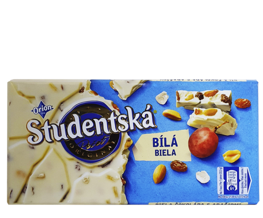 гурт ТМStudentska шоколад біла молочна 180г 01.25