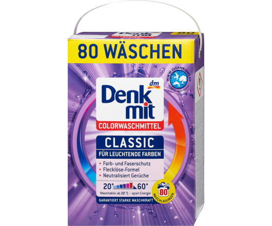 Denkmit порошок для прання Colorwaschmittel 80п 5.2кг 