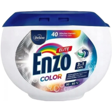 Deluxe Enzo капсули для прання 3в1 Elite Color 40шт 