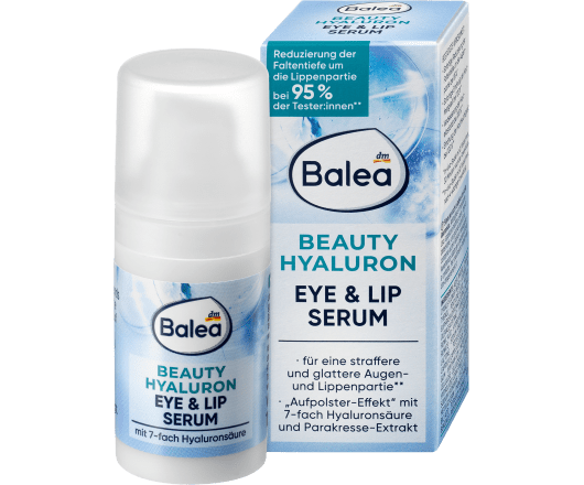 Balea сироватка для губ та зони очей Beauty Hyaluron Eye & Lip 15мл 