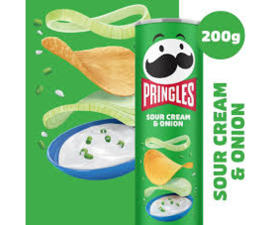 гурт чіпси Pringles  Sour Cream Onion 200г до 30.12.25 (19)