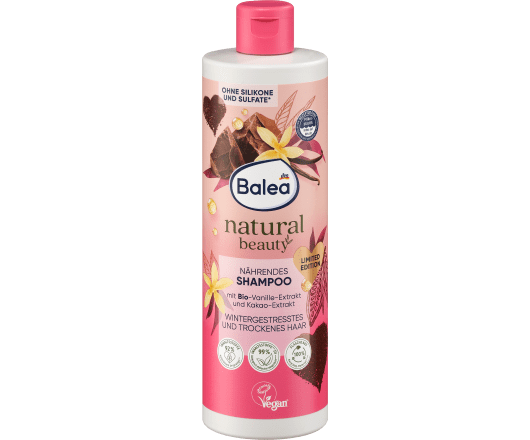 Balea Natural шампунь для волосся Vanille-Extrakt & Kakaobutter 400ml (12)