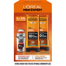 Loreal MEN подарунковий набір 2х400мл гель для душу + кульковий дезодорант