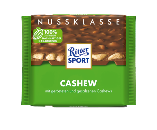 гурт шоколад Ritter Sport Cashew 100g (12)