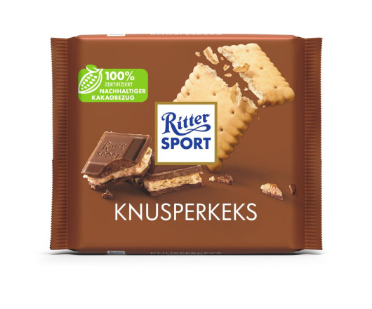 гурт шоколад Ritter Sport Knusperkeks 100g  (11)