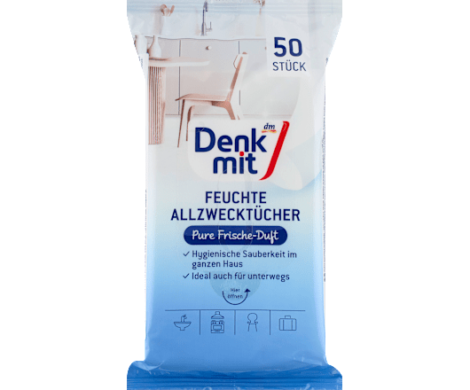 Denkmit серветки вологі для прибирання  Pure Frische, 50шт