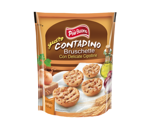 гурт брускети Piu Buono Bruschetta з цибулею 150г до 13.01.36 (12)