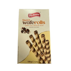 гурт трубочки Piu Buono Waffer Rolls з какао кремом 11.12.25 150г (12)