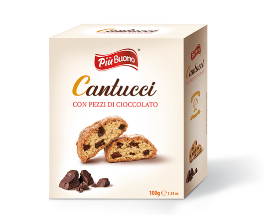 гурт кантучіні з частинками шоколаду Cantucci Piu Buono 100г (12)