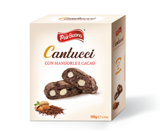 гурт кантучіні з мигдалем та какао Cantucci Piu Buono 100г 18.11.25 (12)