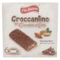гурт батончики Piu Buono Croccantino Ciocc Latte Astuccio 02.26 75г (10)