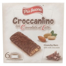 гурт батончики Piu Buono Croccantino Ciocc Latte Astuccio 02.26 75г (10)