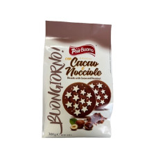 гурт бісквіт Piu Buono Frollino з какао та лісовим горіхом 01.26 300г (12)