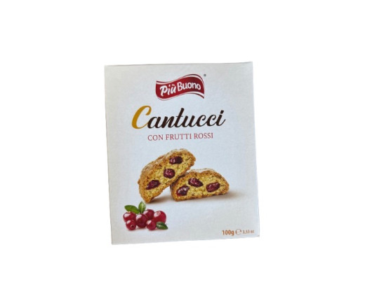 гурт кантучіні Cantucci Piu Buono з червоними ягодами 18.11.25 100г (12)