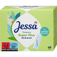 Jessa Тампони Super Plus 6 краплі 48 шт