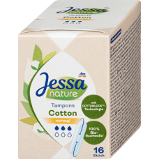 Jessa nature Тампони Cotton normal 3 краплі 16 шт