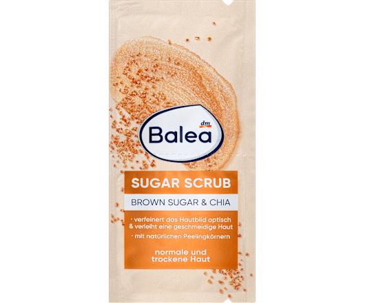 Balea скраб цукровий для обличчя  Brown Sugar and Chia (2x8мл) 16мл