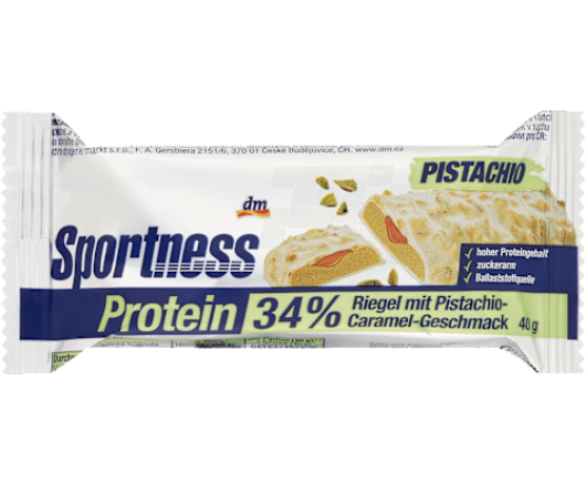 Sportness протеїновий батончик 34% Pistachio смак фісташково-карамельний 40г