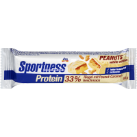 Sportness протеїновий батончик 33% Peanut white edition смак арахісово-карамельний 40г
