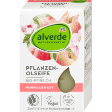 Alverde мило тверде Pflanzenölseife mit Pfirsich 100г
