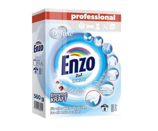 Deluxe Enzo порошок для прання White 8п 560г (18)