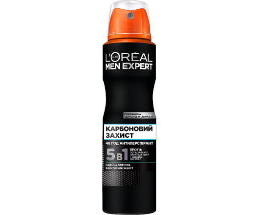 Loreal MEN дезодорант спрей Carbon Protect 150ml 
