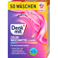 Denkmit порошок для прання Colorwaschmittel 50п 3кг