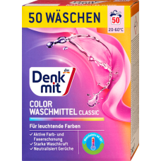 Denkmit порошок для прання Colorwaschmittel 50п 3кг