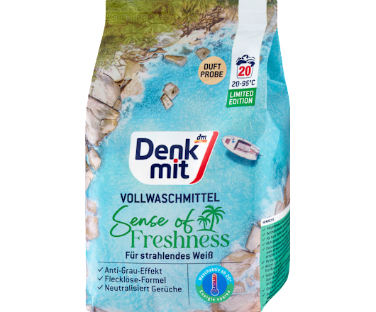 Denkmit порошок для прання Vollwaschmittel Sense of Freshness 20п