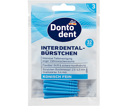 Dontodent зубочистки Konisch fein (сині) 32шт