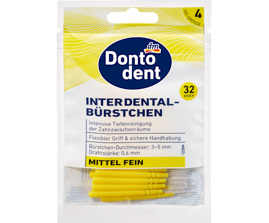 Dontodent зубочистки Mittel Fein (жовті) 32шт