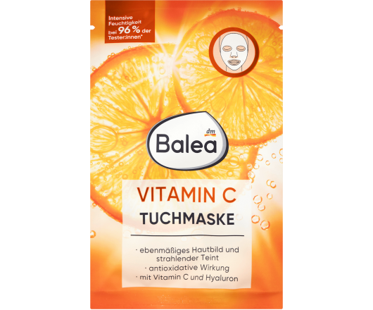 Balea маска для обличчя тканинна Tuchmaske Vitamin C 1шт