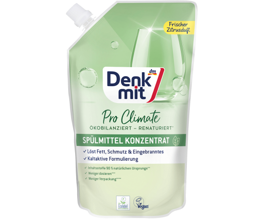 Denkmit концентрат засобу для миття посуду Spülmittel Konzentrat Pro Climate, 500 ml