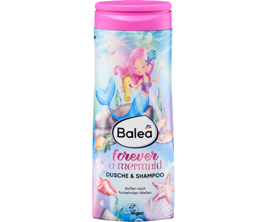 Balea дитячий гель для душу 2в1 forever a mermaid, 300мл